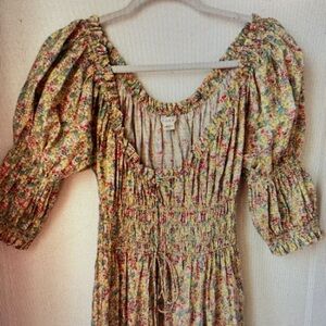 Floral Puff Sleeve Dress